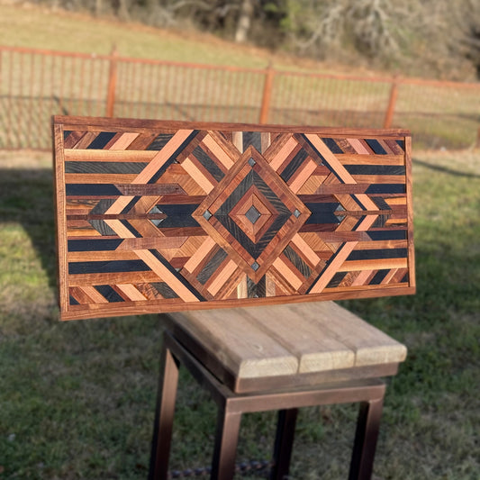 Geometric Mosaic Wall Art – “Fear Not” Scripture Engraving