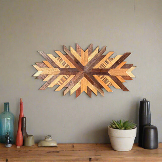 Peace Scripture Mosaic Wall Art – Starburst Design