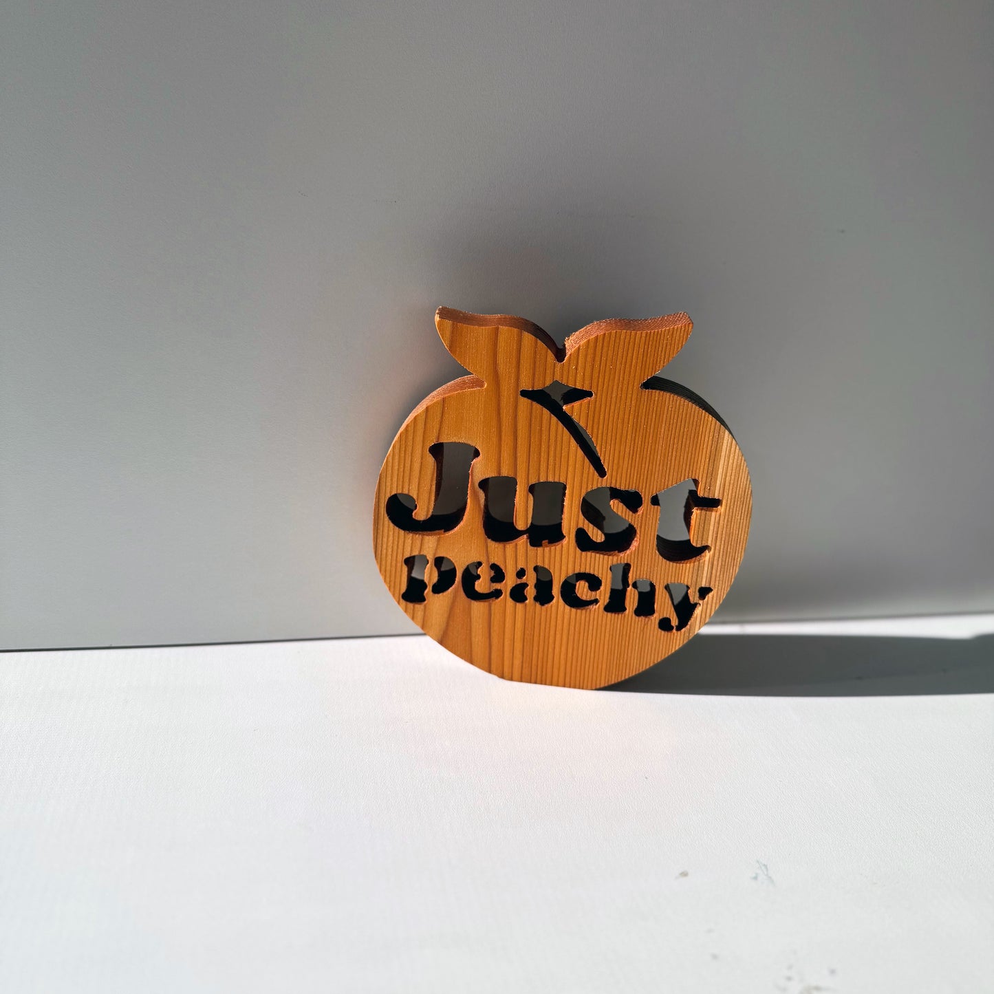 Peachy Wooden Trivets – Playful & Functional Décor