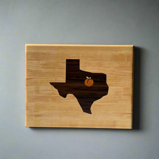 Hometown Board – Texas with Peach Inlay (Parker County Edition)