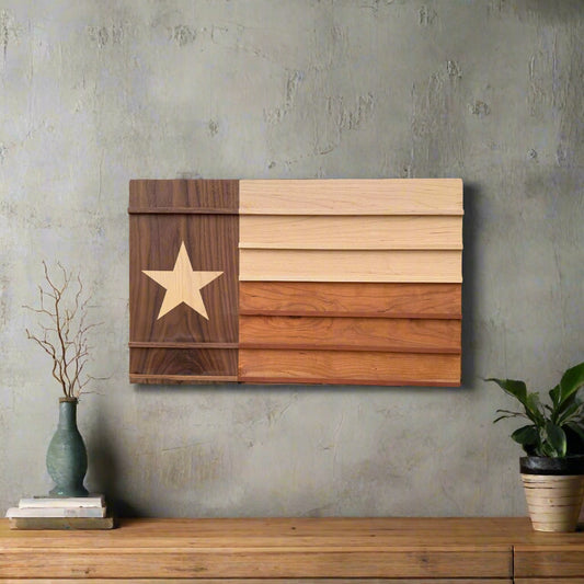 Texas Flag Challenge Coin & Poker Chip Display – 23x14