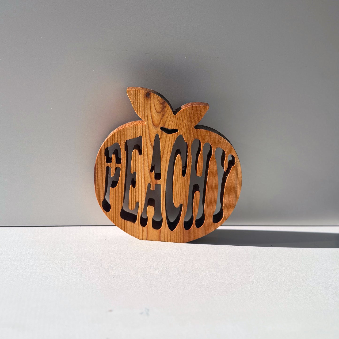 Peachy Wooden Trivets – Playful & Functional Décor