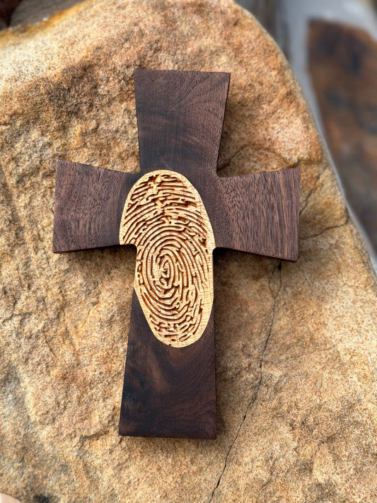His Fingerprint Cross